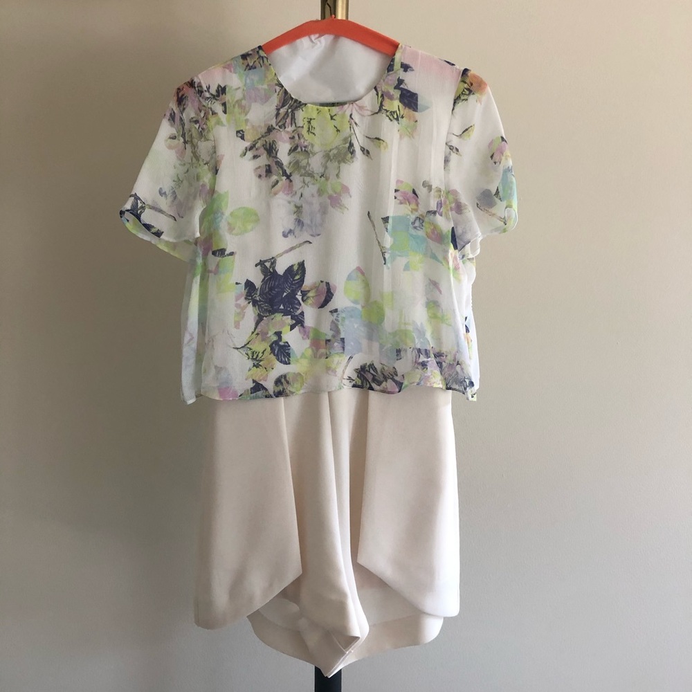 BCBGeneration Floral Romper